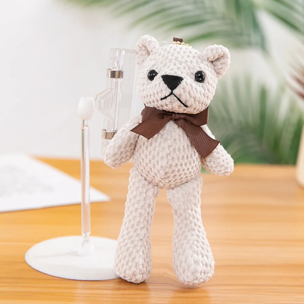 Birthday Gift Plush Pineapple Bear Doll Keychain Soft 16cm Stuffed Bear Creative Super Cute Stuffed Animal Toy