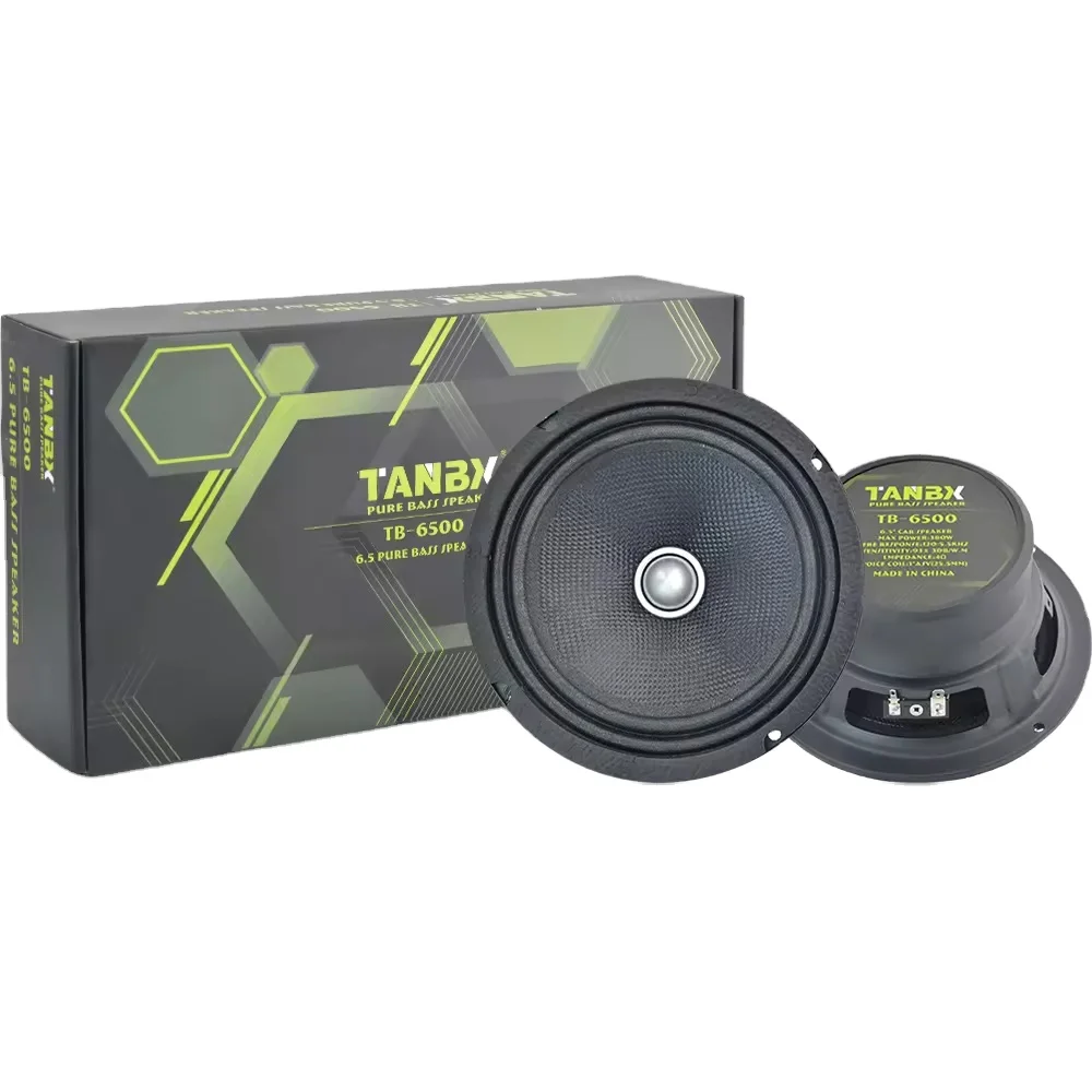 

380W Professional Horn Pure Bass 6/6.5 Inch Big Power Bass Speaker Hot Selling 16cm Car Speaker (TB-6500)(1pair Speakers)
