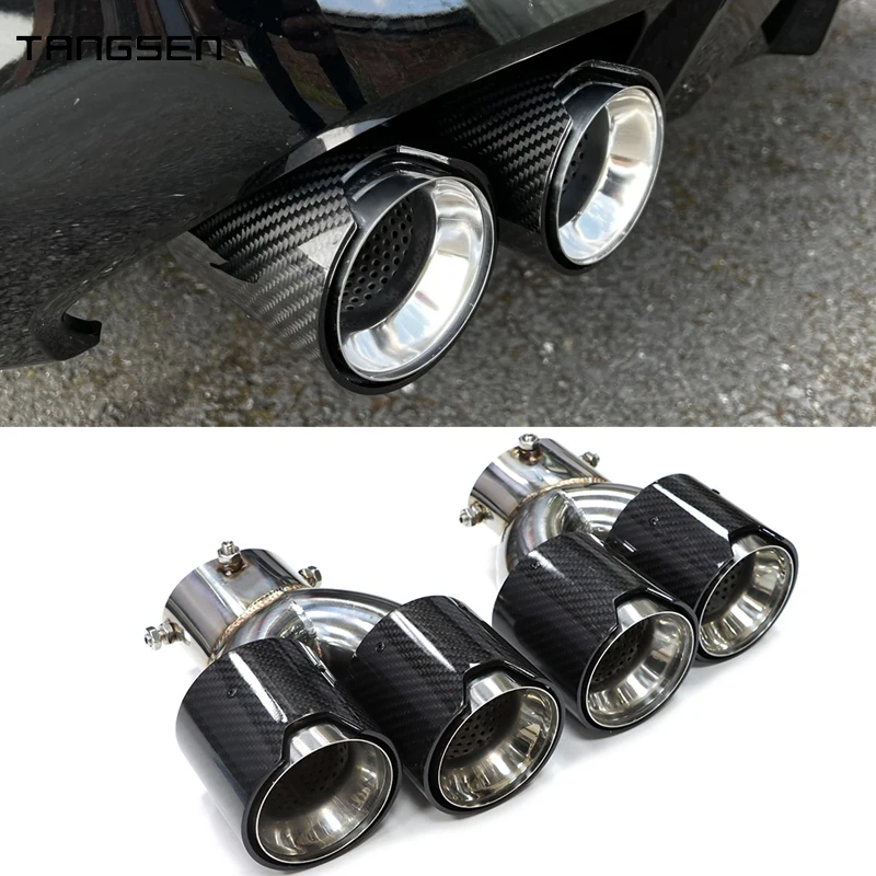 

For BMW G42 M240i 2021 2022 2023 Quad Car Exhaust Tip Dual M Performance Exhaust Pipe Muffler Tip Exhaust System Nozzle Tailpipe
