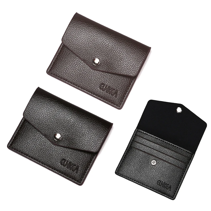 Men Women Multi Card Money Clip Short Wallet Fashion Portable PU Leather Male Ladies Wallet Clip