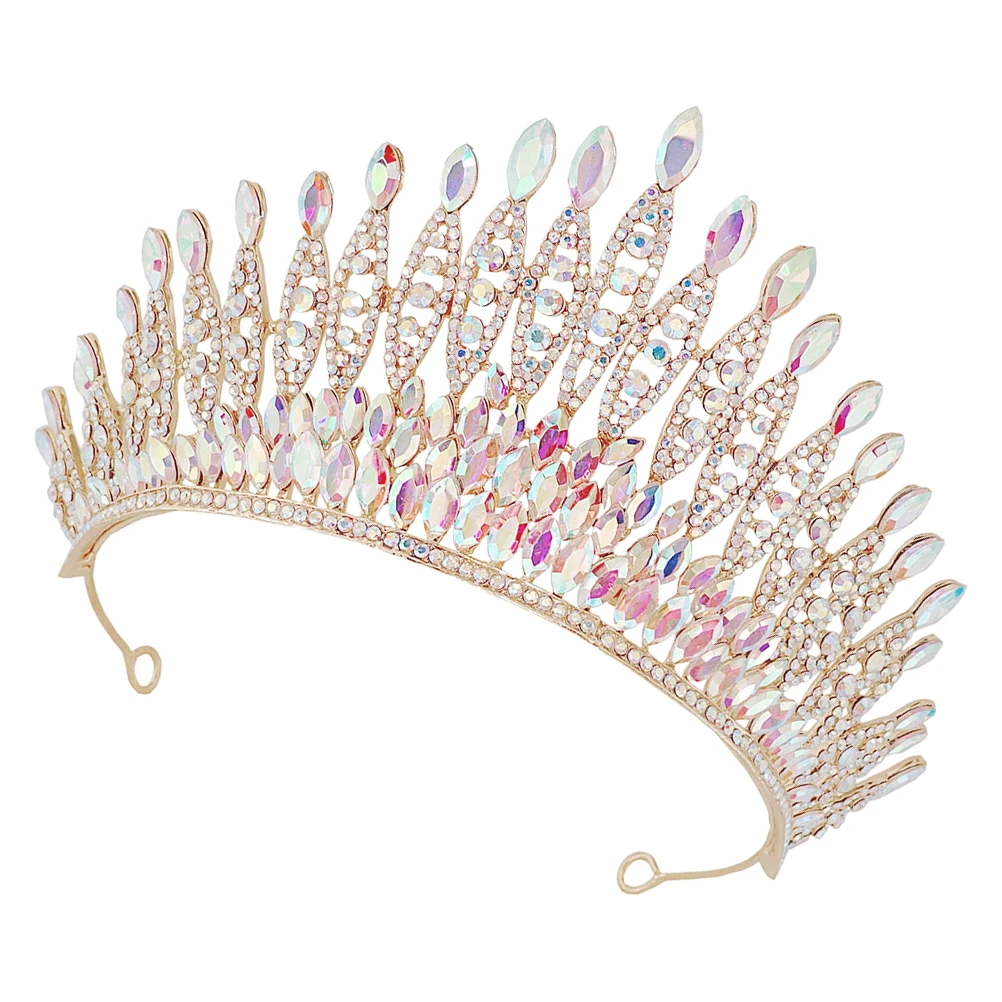 

Rhinestone Crown Hair Accessory Accessories for Girls Women Bridal Headband Wedding Decoration Party Bride Headpiece