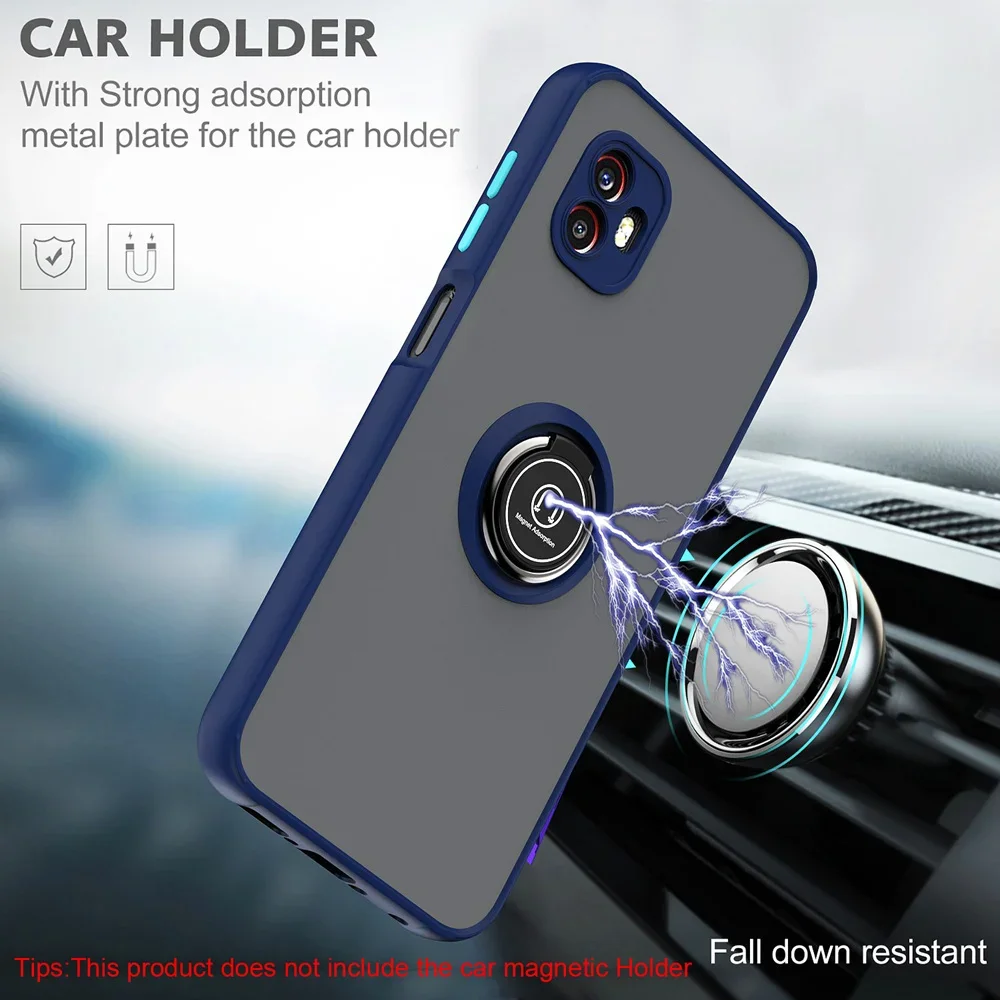 Armor Matte Case for Samsung Galaxy Xcover 7 Xocver 6 Pro Cover Ring Car Magnetic Holder Stand Shockproof Protect Cover