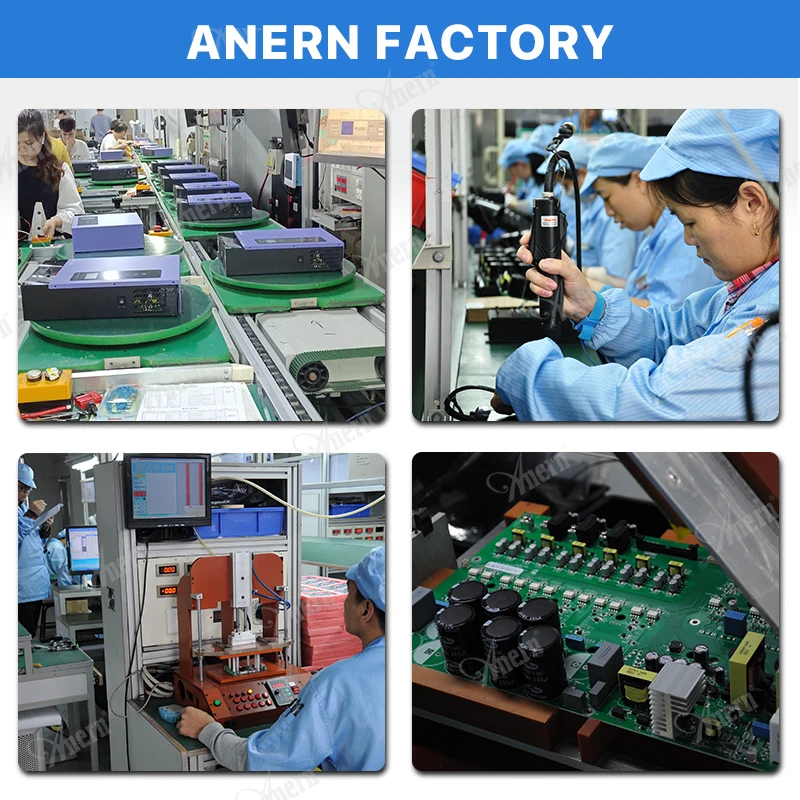 Anern High Voltage Inverter off Grid Solar All in One Dc Inverter 4kw 6kw Hybrid Inverter Battery Pack