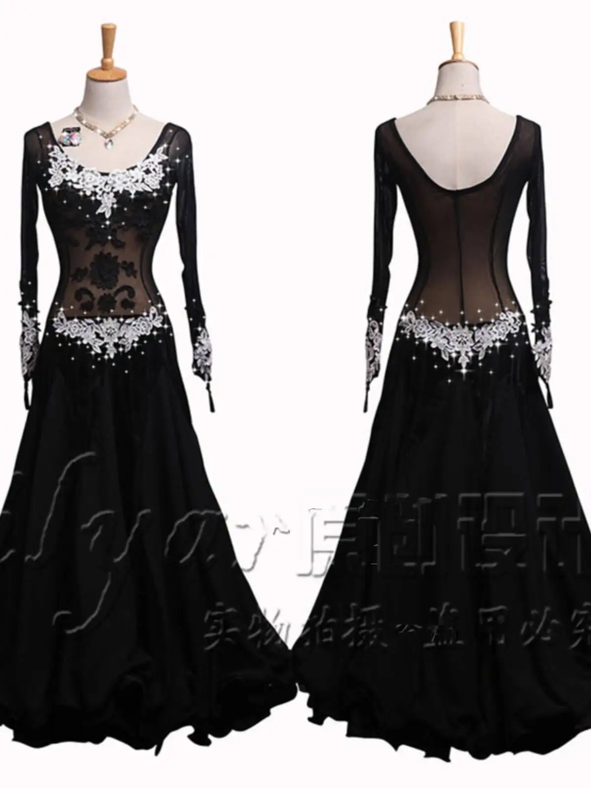 

Стандартный танец, современный танец, квадратный танец, бальный танец, костюм для выступлений, кружевной цветок, сверкающее бриллиантовое танцевальное платье