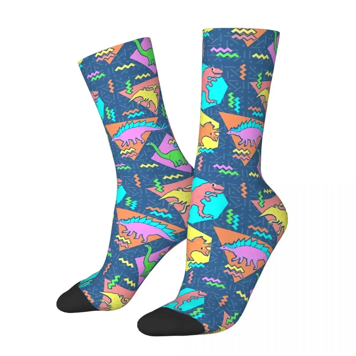 

Happy Men's Socks Nineties Retro Harajuku Dinosaurs Hip Hop Novelty Street Style Male Crew Crazy Sock Gift Summer Socks