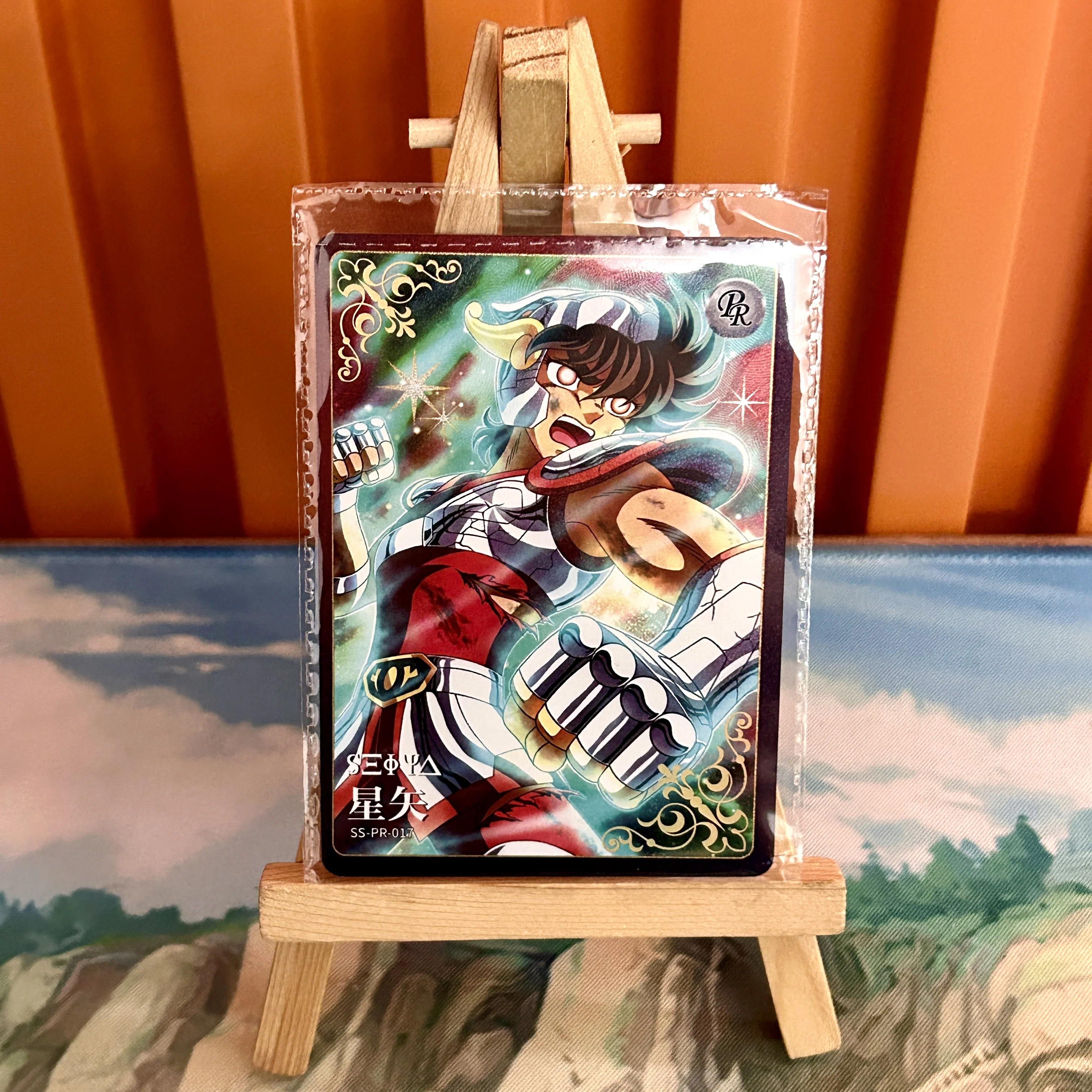 KAYOU New Saint Seiya PR QR Card Anime Rare PR Collection Card Japanese Anime Kids Toys Athena Pegasus Poseidon Kids Toy Gift