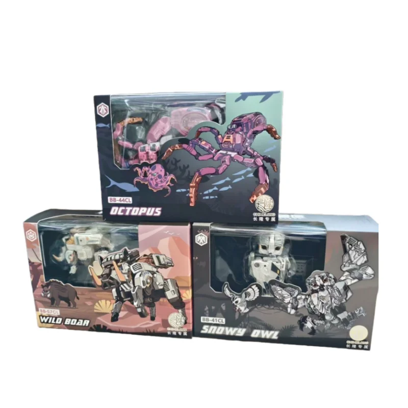 52 juguetes caja de bestia Chimelong pulpo jabalí búho transformación modelo móvil figura de acción de mano de moda juguete