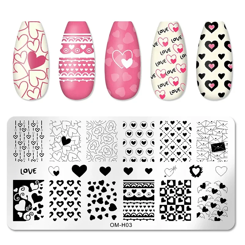 Nagelkunst-Schablonen, Stempelplatten-Design, Blumen-, Blätter-, Schmetterlings-, Weihnachts-, Spitzenstempel-Schablonen, Bilder, Maniküre-Zubehör – Detail 4