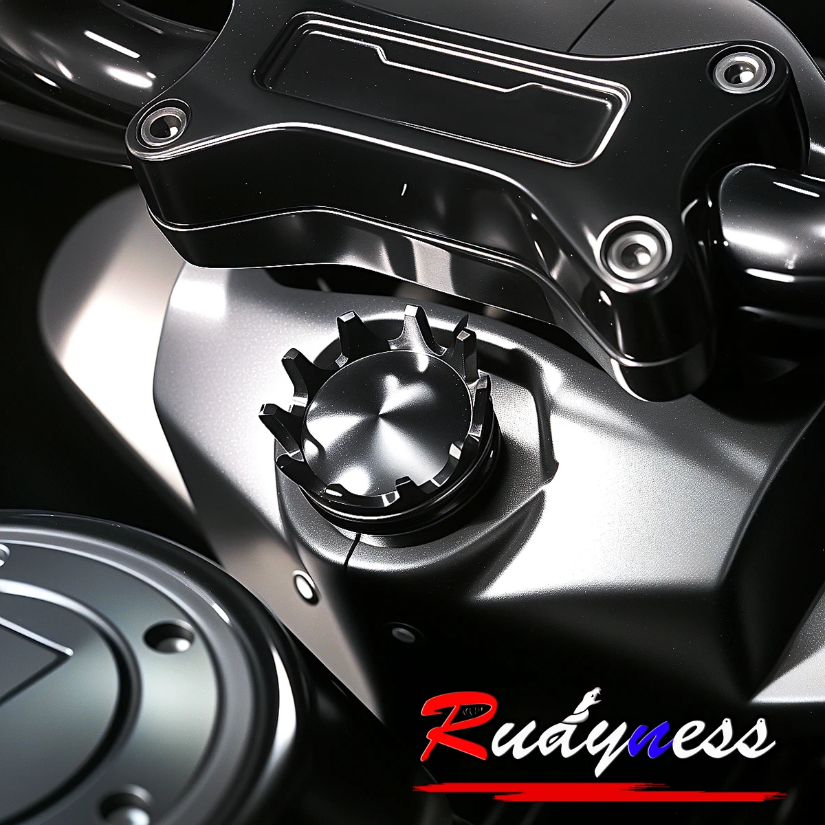 2024 غطاء على شكل تاج قفل شوكة الدراجة النارية لدراجة Harley Touring Street Road Glide 2025 2026