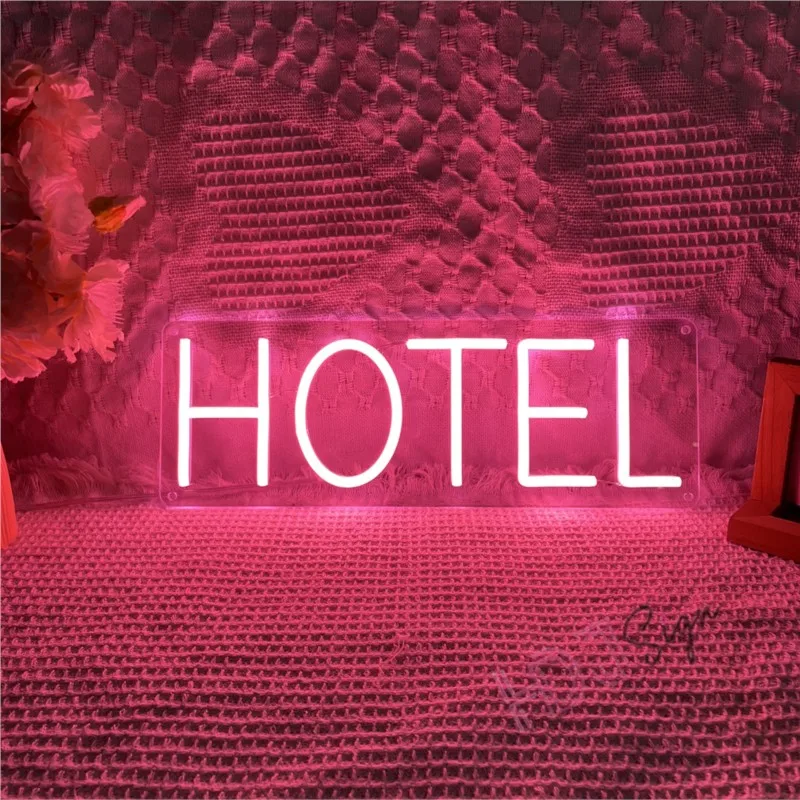 HOTEL LED Neon Signs Light Up Open Sign Walls Window Art Decor for Shop Bar Hotel Restaurant Retail Store Party Pub - view 3