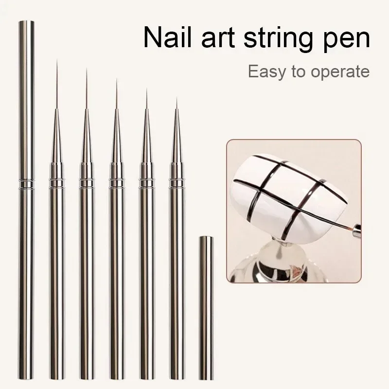 Neue Nail-Art Liner Pinsel 6/9/12/15/18mm Nageldesign-Stift für Verlängerte Linien, Streifenzeichnung, Professionelles Maniküre-Werkzeug ZJS03