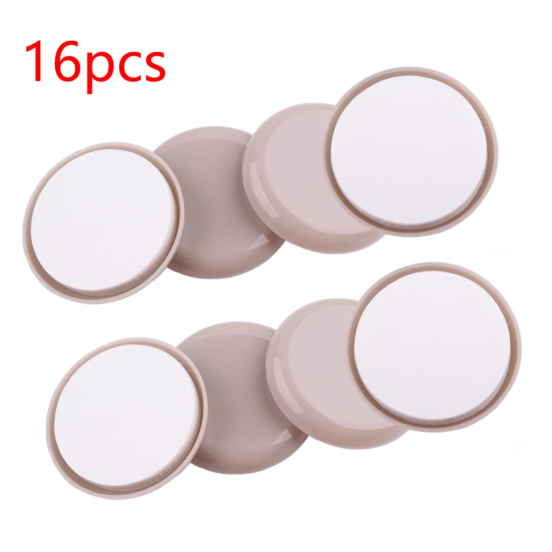 

16pcs Table Pads Chair Leg Glides Sliders Floor Protector Round Bottom Adhesive Furniture Feet Mat for Sofas Beds Desks Non-Slip