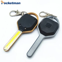 COB LED Keychain Flashlight Key Chain Keyring Torch Light Lamp Pocket Emergency Camping Hiking Fishing Lamp Backpack Light