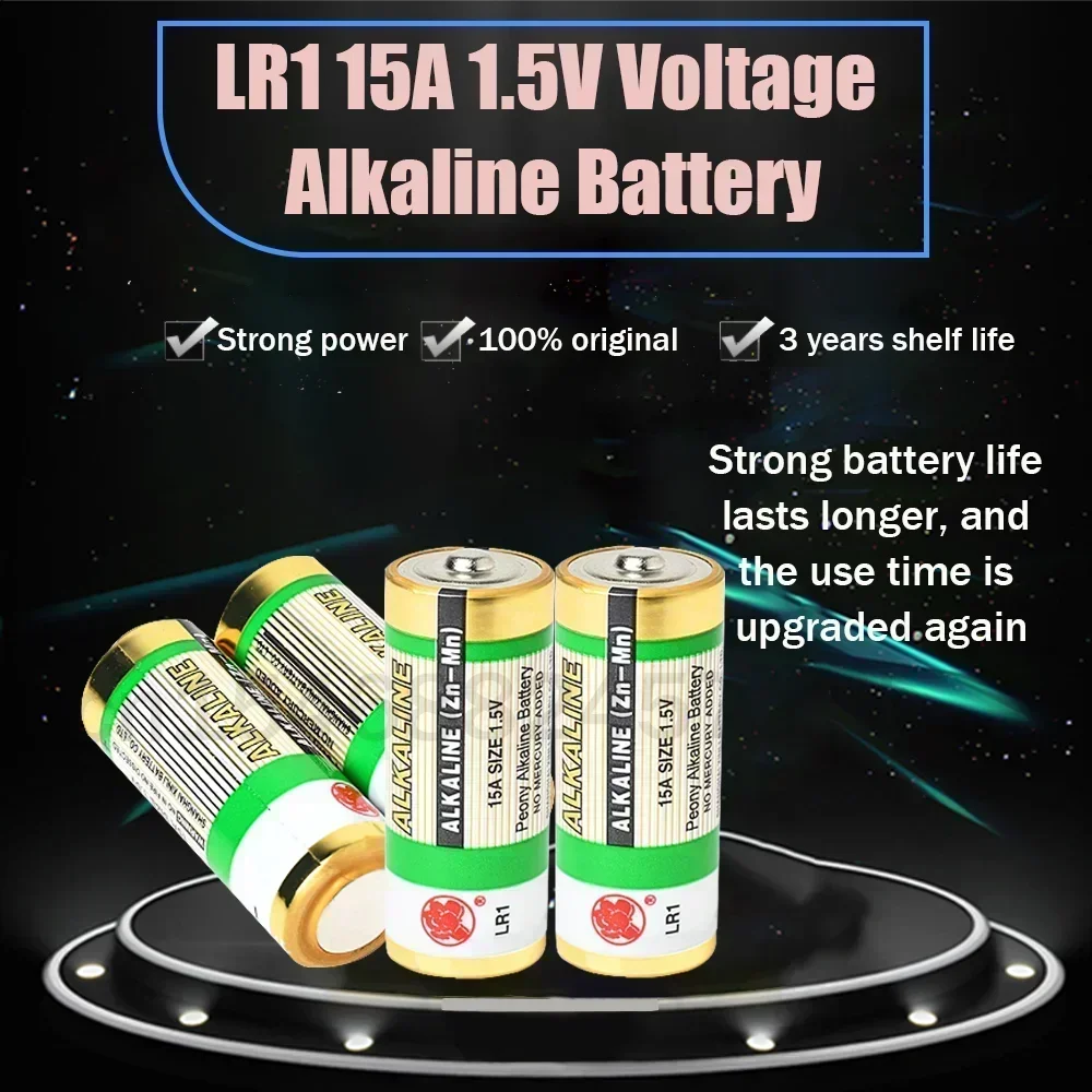 Batería de tamaño N de 1,5 V para timbre, Altavoz Bluetooth, juguete LR1 AM5 MN9100 E90, baterías alcalinas para Walkman, reproductor MP3, de larga duración