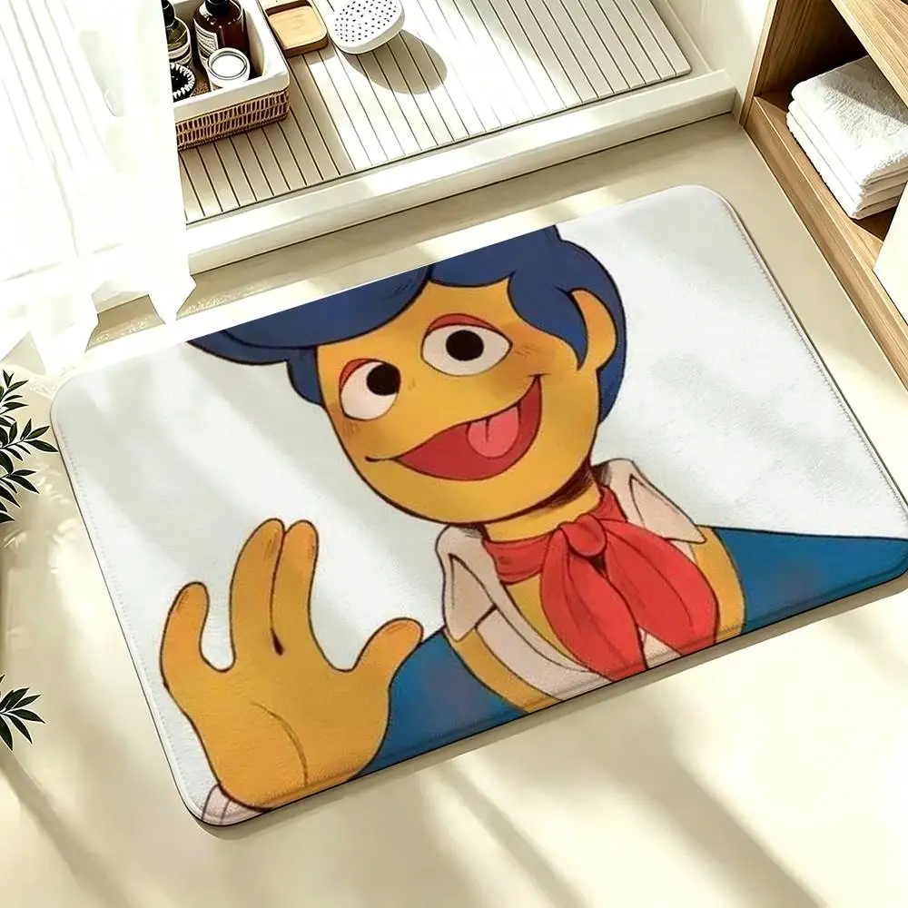 W-Wally Darling Game Welcome Home Shower Room Absorbent Small Floor Mat Soft Comfortable Decorative Foot Mat