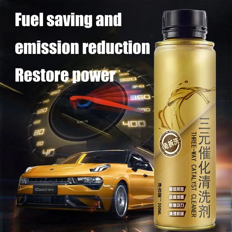 200ML Car Engine Catalytic Converter Cleaner Carbon Remover Fuel Treasure Gasoline Additive Auto Engine Carbon Removal Agent