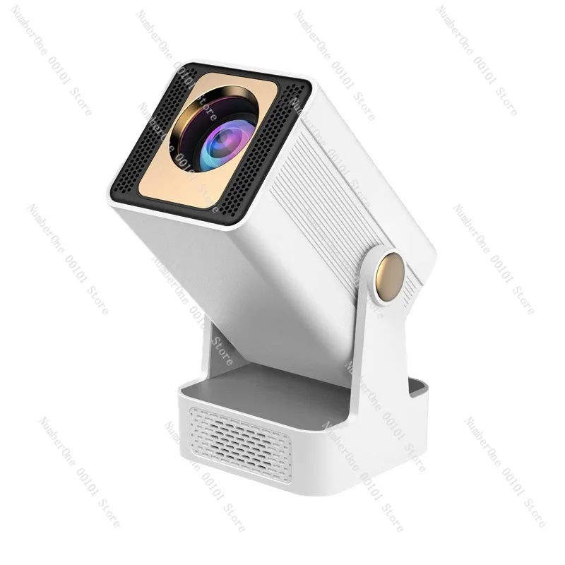 Portable Android Smart Projector, Wireless Mini Home Theater for Bedroom, Outdoor Wall Projection with Screen Mirroring