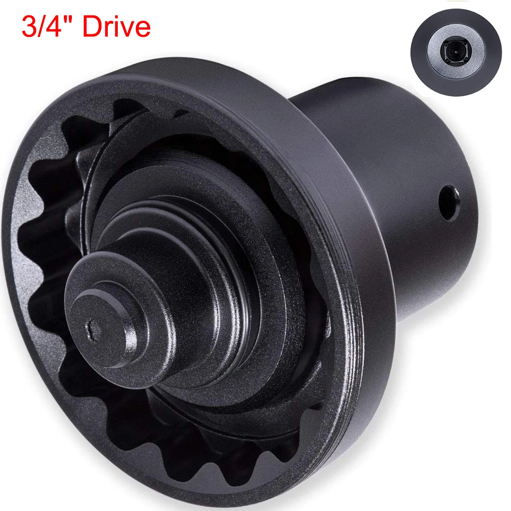 

Centre Lock Wheel Nut Socket for Porsche 991 Cayman Panamera Centerlock Removal Install Tool 3/4" Drive 1Pc Auto Tool Black