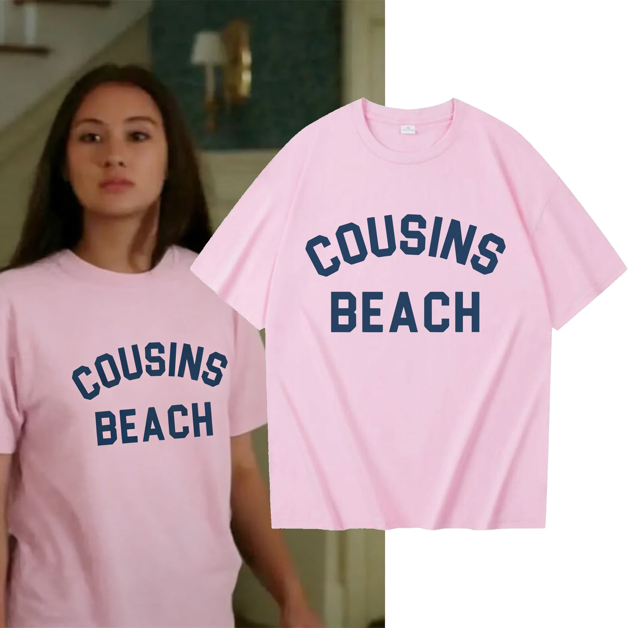 

Футболка Summer I Turned Pretty - Cousins Beach, женская, в стиле Харадзюку, с рукавами, повседневная, уличная, эстетичная одежда