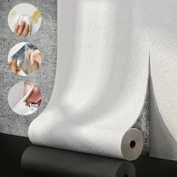 Papel tapiz autoadhesivo de espuma blanca 3D, pegatina de pared impermeable a prueba de humedad y resistente al moho para sala de estar, decoración del hogar