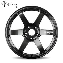 for TE37 Saga S-Plus Diamond Dark Gunmetal Wheels 5x114.3 5x120 Customized Size Rims For Nissan Skyline GTR BMW Toyota JDM Car R