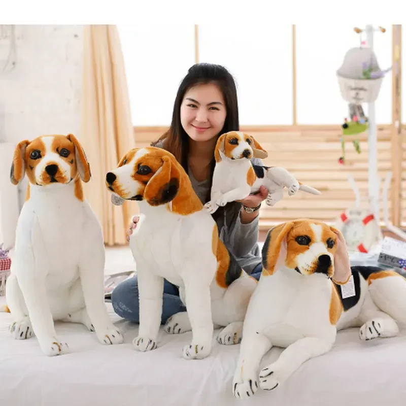 Huge Standing Dog Plush Toys Cute Animal Soft Simulation Doll Birthday Gift Kids Toy Photography Props Bedroom Decor Comfort Toy