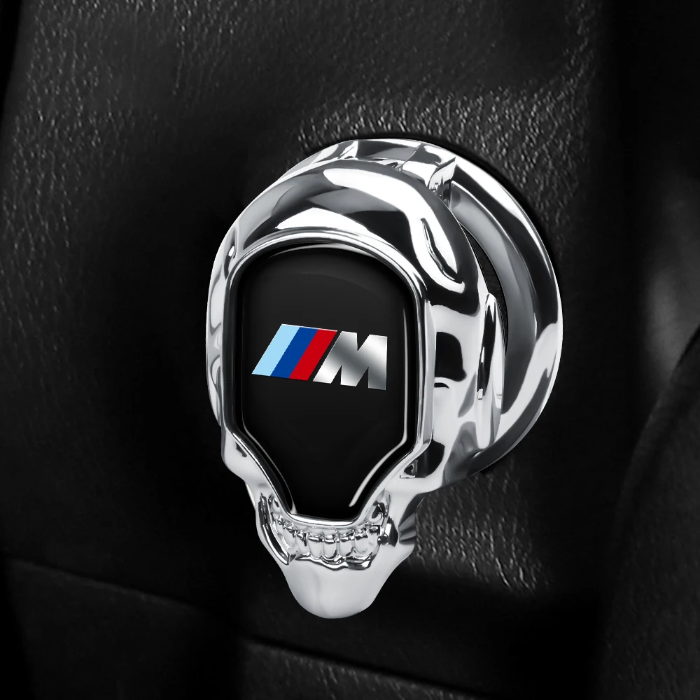 3D Metal Car Interior Engine Start Button Decoration Cover For For BMW M M3 M4 M5 F10 F30 F20 E28 E36 E39 E46 E91 Performance X1