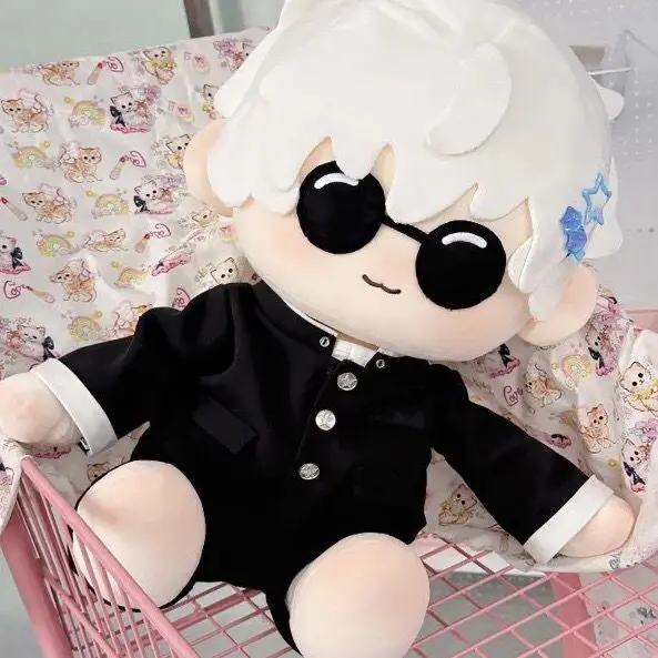 Jujutsu Kaisen	Satoru Gojo Cosplay Cotton Doll 40cm Sitting Position Naked Baby Delicacy Puppet Cartoon Adorable  Furry Maumet