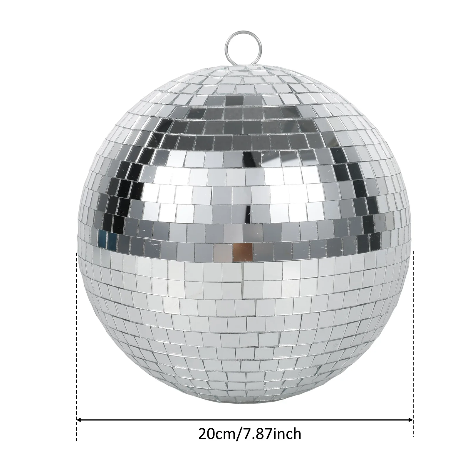 Disco Spiegel Ball Party Glänzende Kugel Weihnachten Dekoration Bühne Licht Rotierenden Glas Ball Retro Reflektierende KTV DJ Licht Wohnkultur – Detail 8
