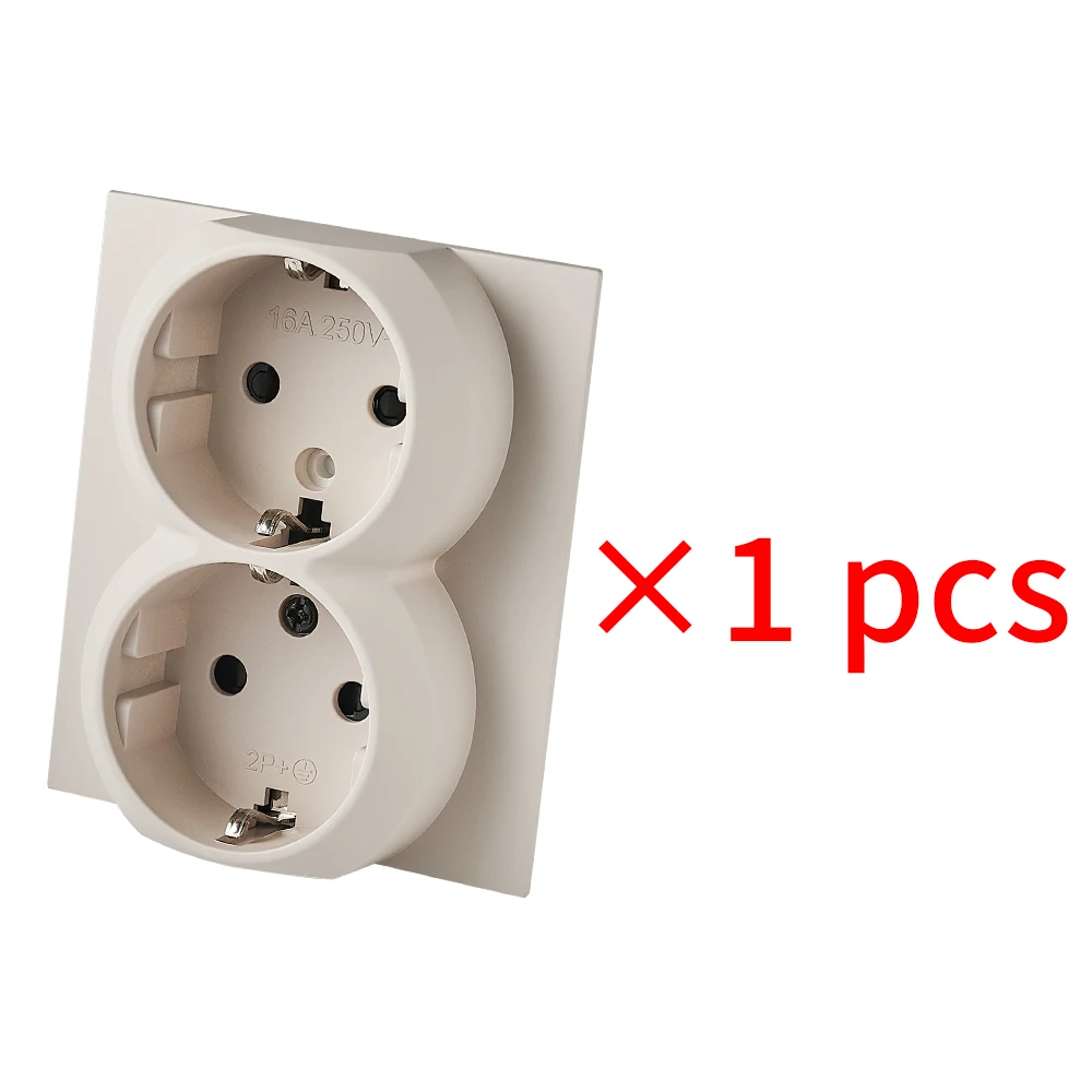 Warme stopcontact Ingebed geïntegreerd paneel Stopcontacten Knop Lichtschakelaar Huidgevoel Verf DIY-combinatie Ingebouwde verf Thuis