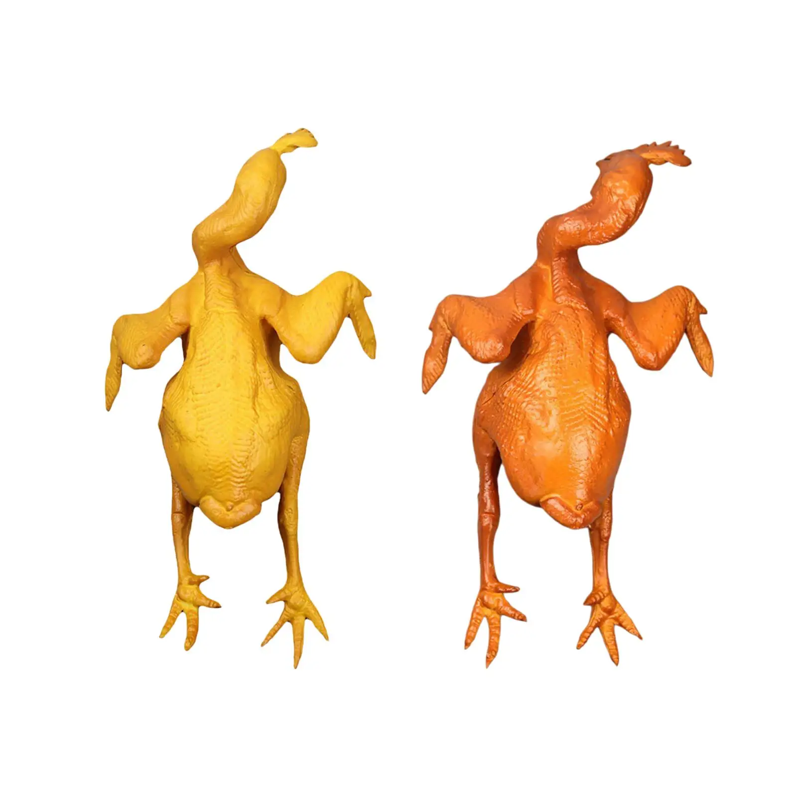 Modello di pollo arrosto Cibo finto Prop Ornamento realistico di tacchino cotto per la decorazione della festa di Halloween dell\'armadietto della