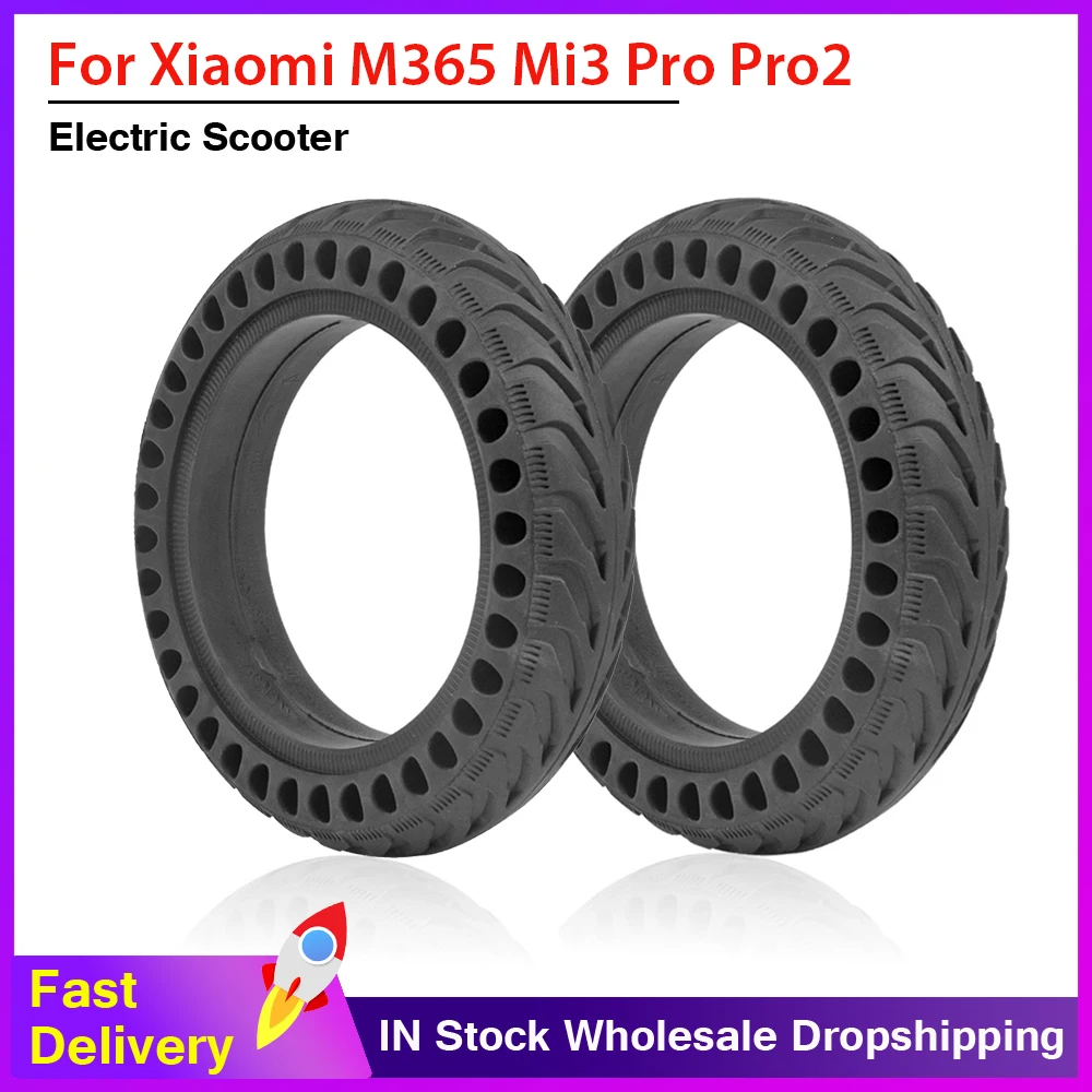 8.5 inch Tyre for Xiaomi M365 1S Pro Pro2 MI 3 Kick Scooter Electric Scooter Rubber Solid Tire Anti-puncture Damping Tyres