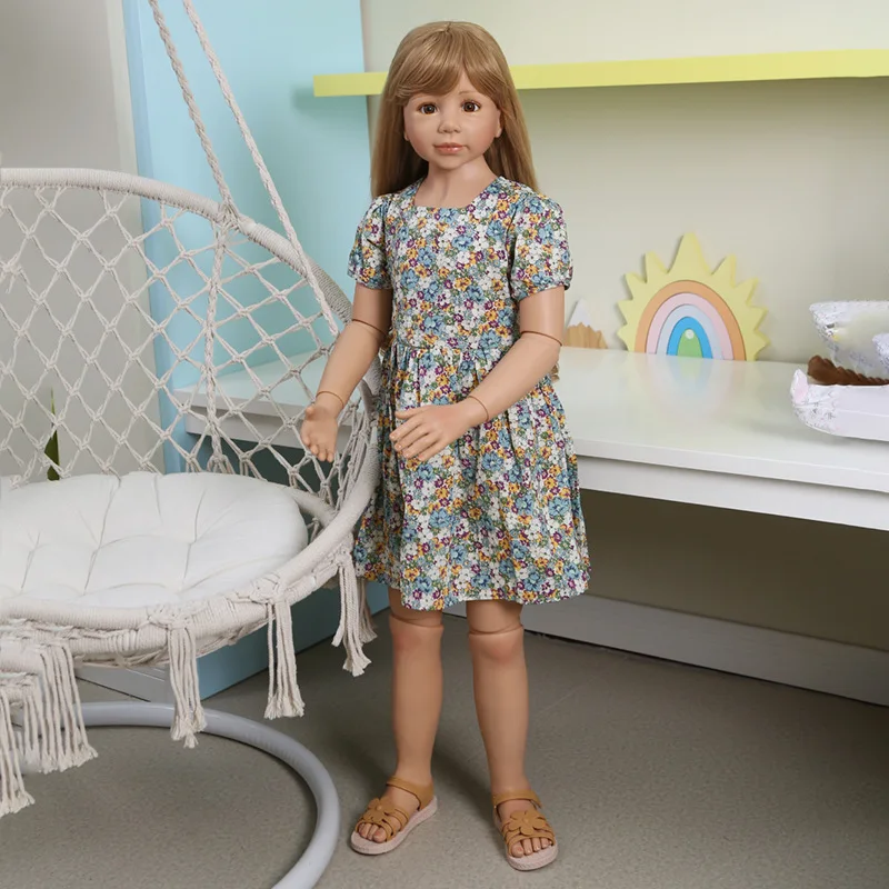 

Simulation Doll 120CM Big Boy 5-6 Years Old Girl Doll Shopping Mall Personality Decoration Children's Clothing Model