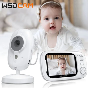 Wsdcam 8 lullabies baby monitor camera temperature monitoring security camera infrared night vision monitor with VOX function