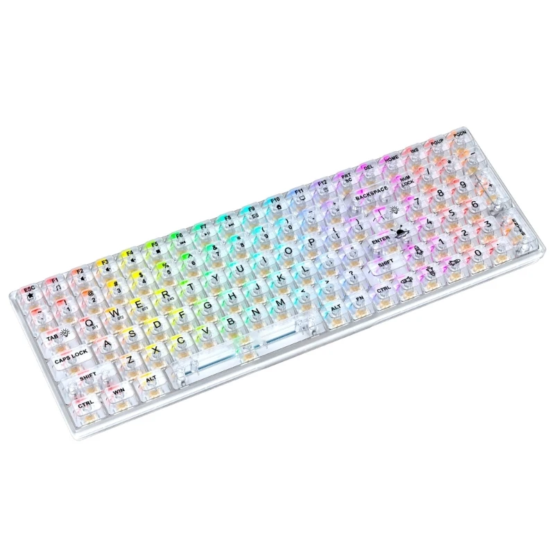 Clear Mechanical Keyboard DK100 Mechanical Keyboards Wireless/BT5.0/Wire 3Modes