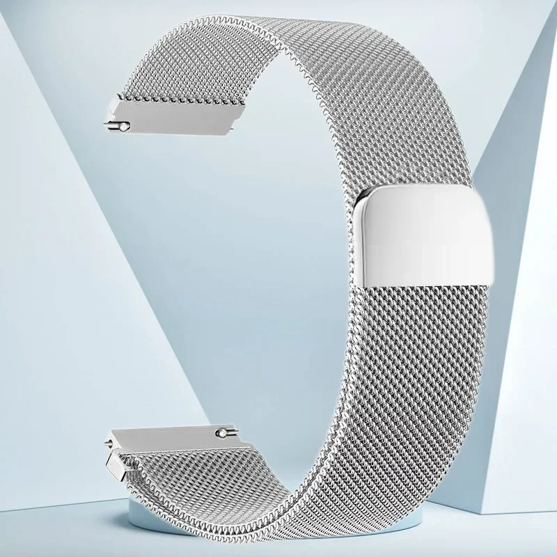 20mm 22mm Megnetische Schleife Strap Für Samsung Galaxy Uhr 3 4 5 40 44mm Band Aktive 1/2 42/46mm Getriebe S3 für Bip GTR Für Huawei GT 2