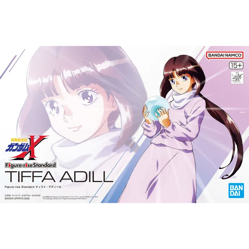 Figura de Acción de Tiffa Adill de Gundam X After War de Bandai Spirits, Original en Existencia, Figura de Acción Estándar de la Serie Figure-Rise, Juguete Coleccionable