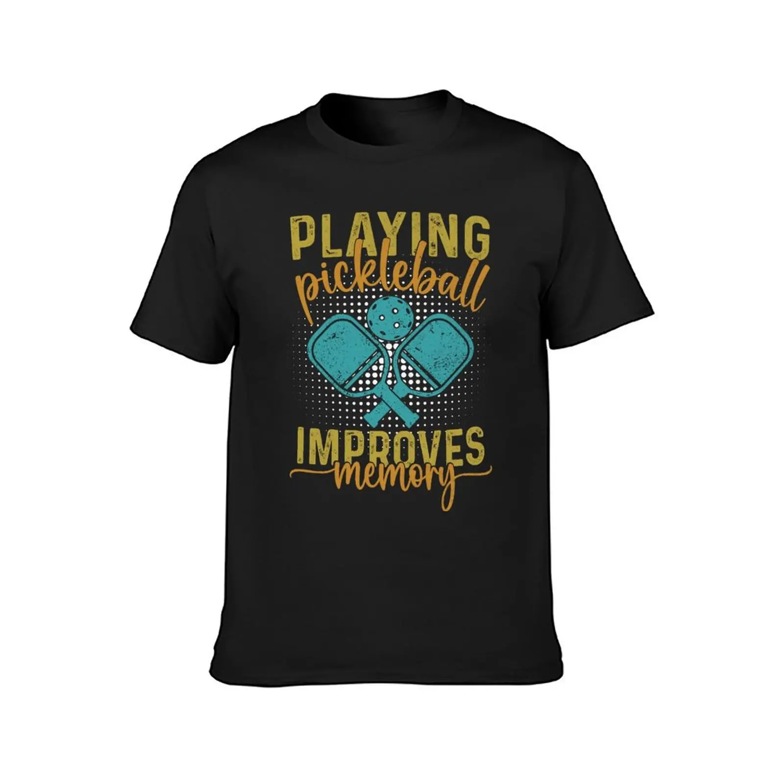 Playing Pickleball Improves Memory T-Shirt vintage korean fashion men clothing