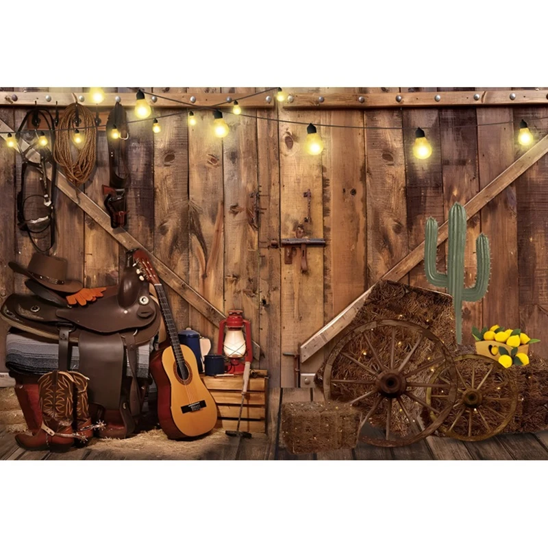 Ladang Pertanian Kayu Gudang Negara Haystack Gudang Koboi Bayi Baru Lahir Potret Ulang Tahun Fotografi Latar Belakang Foto Latar Belakang