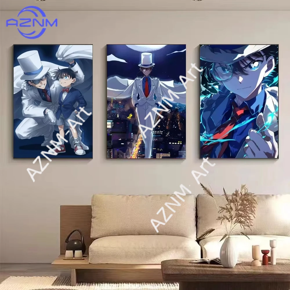 

1pc Anime Kaitou Kid Detective Conan Magic Kaito-Detective Poster HD Posters Home Room Bar Cafe Decor Art Wall Painting Pictur