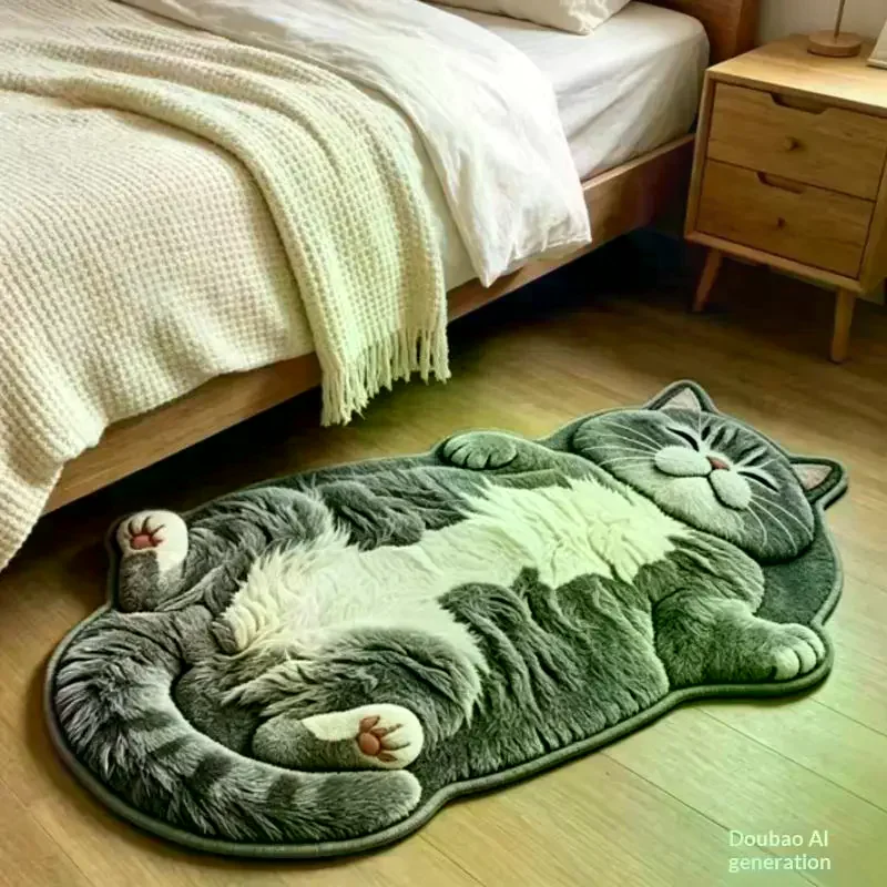 1 Pc Adorable Cat-Shaped Area - Jet Home Bathroom recension och pris