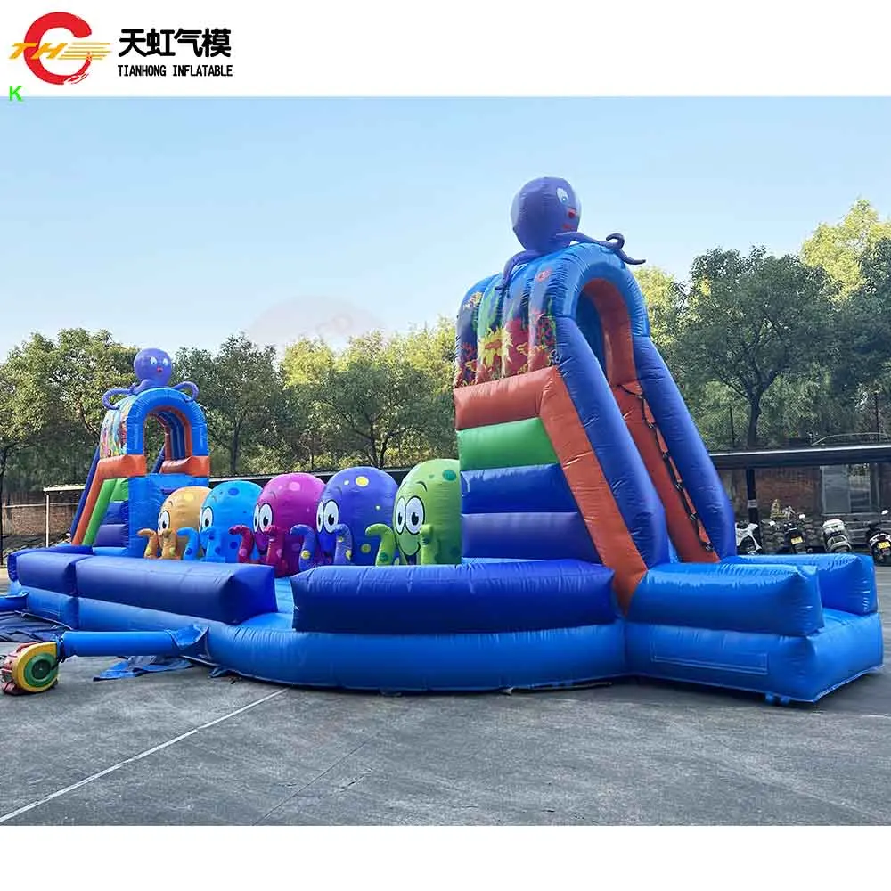 Pelotas inflables grandes de 17m, curso de obstáculos para saltar, juego deportivo de Carnaval para correr a la venta