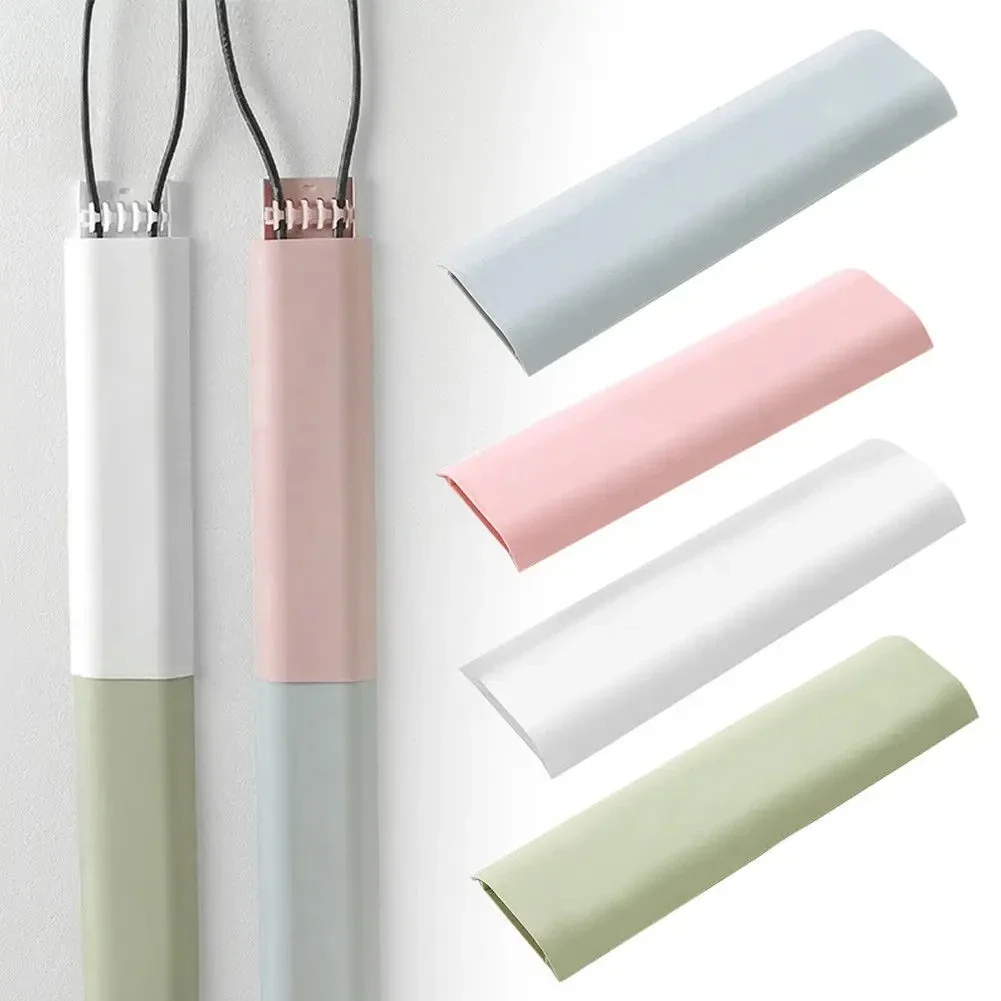 1pc Wire Self-adhesive Cable Cables Holder Wall Duct Cover Cable Duct Cables Tie Fastener Wire Holder Storage Clamp