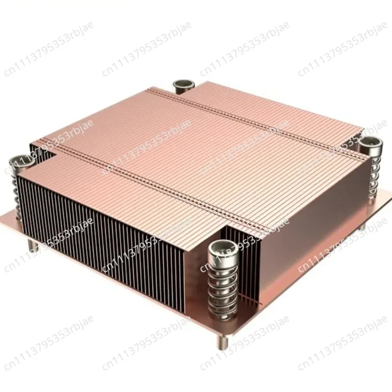 New 1U Passive Fanless CPU Cooler for LGA1700 Socket, 78x78mm, 200W TDP Heat Sink for Server PC