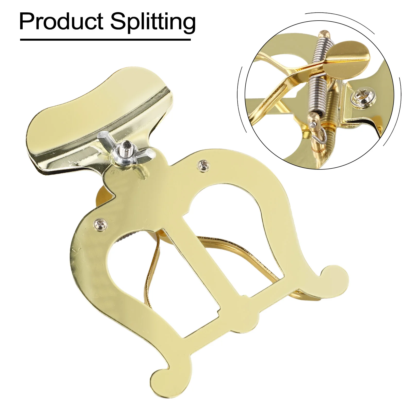 1 Pc Trumpet Bell Music Holder Practical Trombone Clip Music Holder March Music Holder Stand Gold Musical Instrument Parts