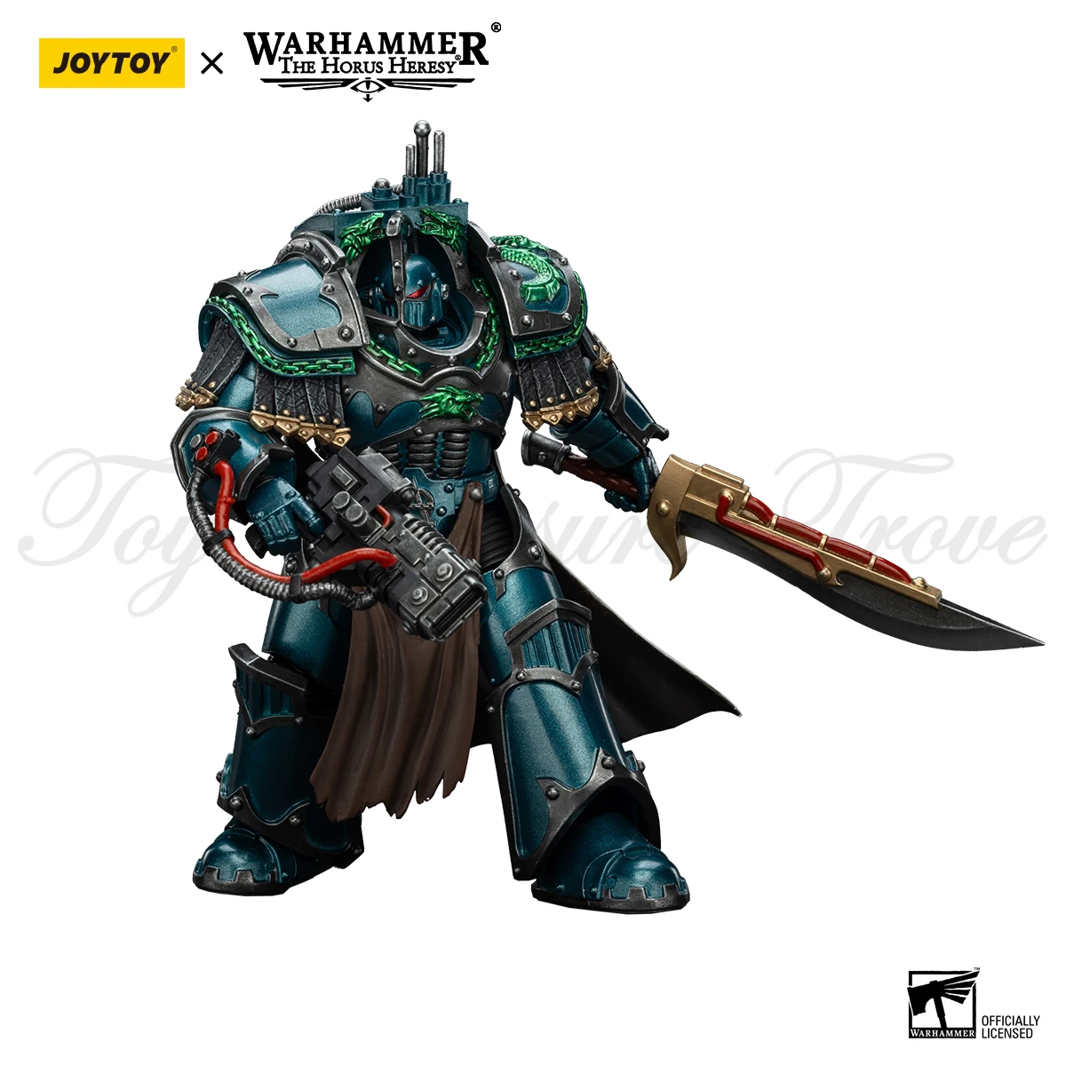 [متوفر] مجسمات الأكشن JOYTOY Warhammer 30k 1/18 Alpha Legion Legion Praetor in Cataphractii Terminator Armor