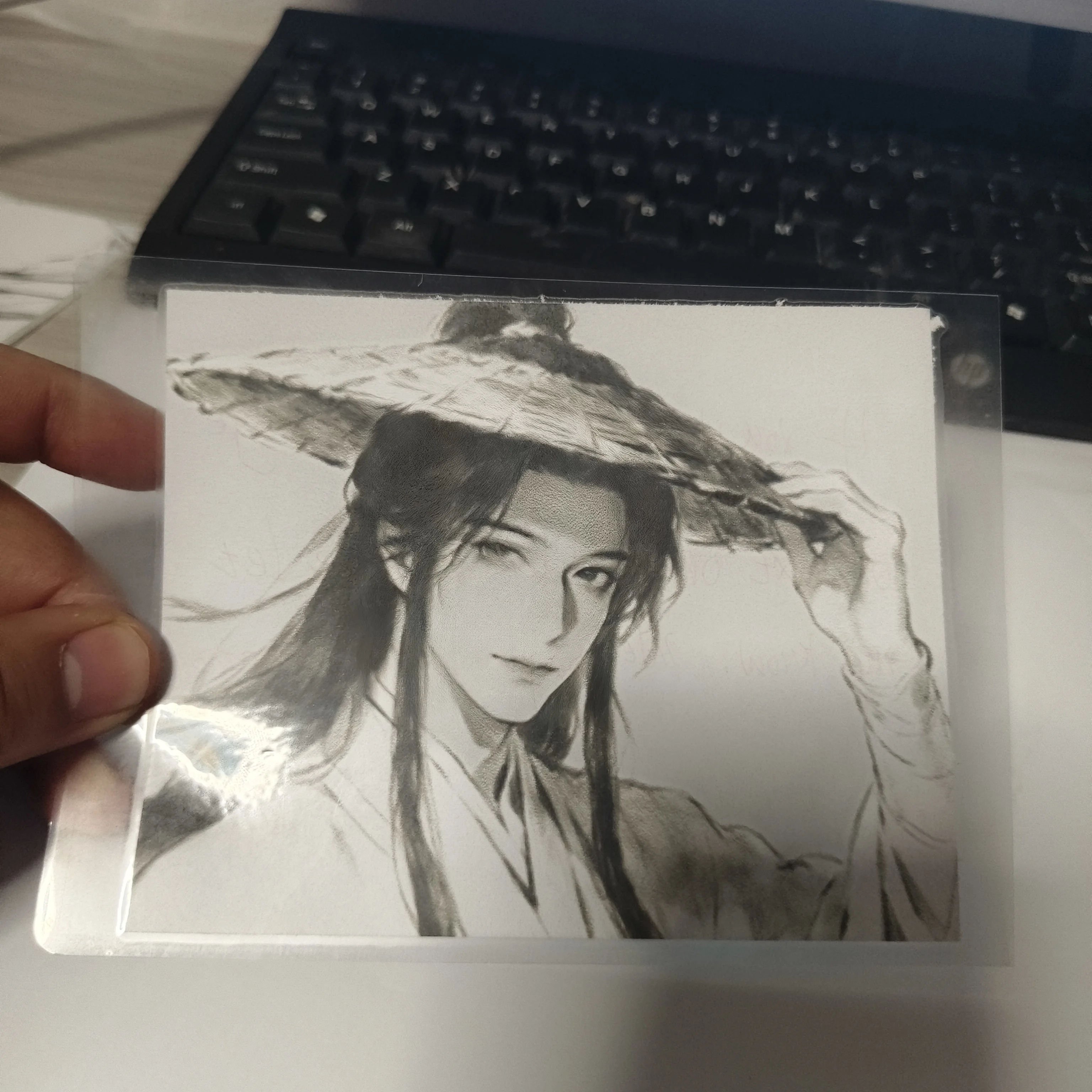 Anime Xie Lian sketch decorative painting Handcrafted and custom-made with creativity