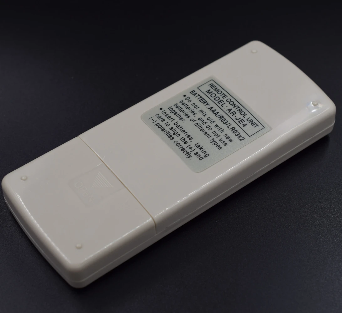 Télécommande de remplacement AR-JE4 pour climatiseur FUJITSU GENERAL ASWX09F, ASWX12F, ASY12USBCW. AR-JE5, AR-PV1, AR-JE6, AR-JE8.