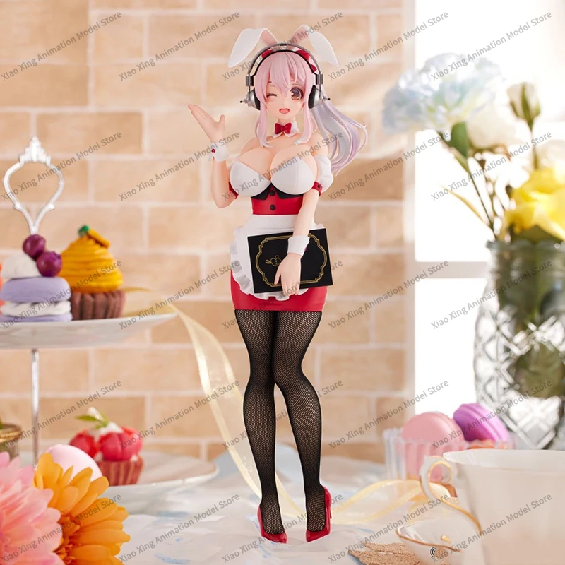 Genuine Original FuRyu Super Sonico BiCute Bunnies Action Anime Figure 28cm Boxed Collectible Model Doll Statue Decoration Gift