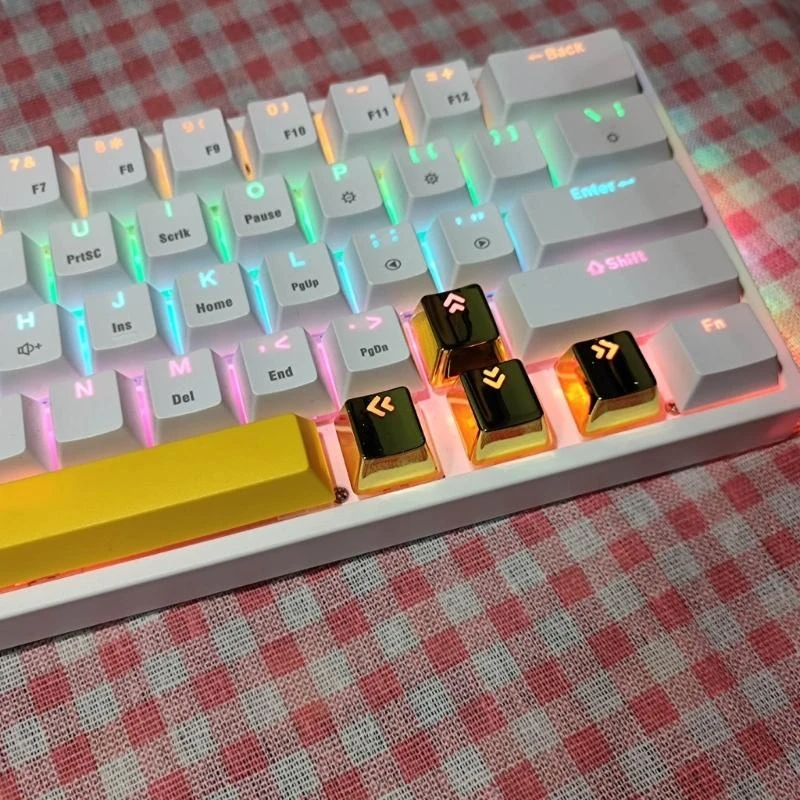 8 pçs wasd teclado mecânico keycaps durável liga de zinco keycap conjunto profissional retroiluminado setas keycap substituição melhor venda